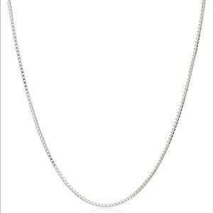 16”, 20”, or 24” Sterling Silver Box Chain